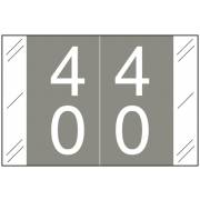 Barkley FDSTM Match CTDM Series Numeric Roll Labels - Number 40 To 49 - Gray