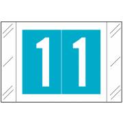 Barkley FNSTM Match CTNM Series Numeric Roll Labels - Number 1 - Light Blue