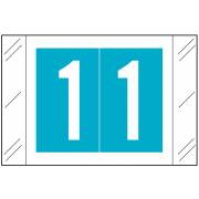 Barkley FNSTM Match CTNM Series Numeric Roll Labels - Number 1 - Light Blue