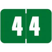 Digi Color Match DCNM Series Numeric Roll Labels - Number 4 - Green