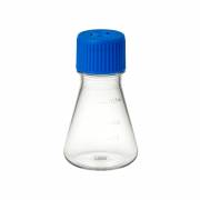 Erlenmeyer Flask, PETG, with PP Vented Screw Cap, Flat Bottom - 125mL (Case of 24)