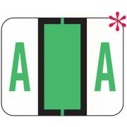 File Doctor Match FDAV Series Alpha Roll Labels - Letter A - Fluorescent Green