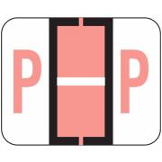 File Doctor Match FDAV Series Alpha Roll Labels - Letter P - Pink