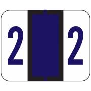 File Doctor Match FDNV Series Numeric Roll Labels - Number 2 - Purple