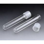 12x75mm (5mL) Sterile Culture Tubes with Attached Dual Position Cap - Polystyrene