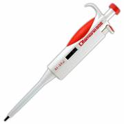 DiamondPRO Pipettors - Single Channel Adjustable Volume 0.1uL - 2.5uL - Red