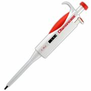 DiamondPRO Pipettors - Single Channel Adjustable Volume 2uL - 20uL - Red