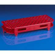 100-Place Snap-N-Racks Tube Rack for Microcentrifuge Tubes - Polypropylene - Red