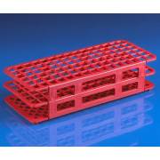 90-Place Snap-N-Racks Tube Rack for 12mm/13mm Tubes - Polypropylene - Red