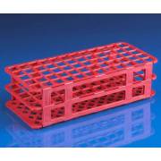 60-Place Snap-N-Racks Tube Rack for 16mm/17mm Tubes - Polypropylene - Red