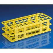 40-Place Snap-N-Racks Tube Rack for 20mm/21mm Tubes - Polypropylene - Yellow