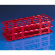 40-Place Snap-N-Racks Tube Rack for 25mm Tubes - Polypropylene - Red