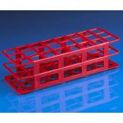 24-Place Snap-N-Racks Tube Rack for 30mm Tubes - Polypropylene - Red