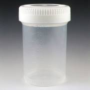 90mL Tite-Rite Container - 48mm Opening - Separate White Screw Cap (Case of 400)