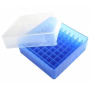 HS 81-Well Microtube Storage Box - Blue