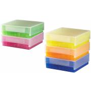 HS 81-Well Microtube Storage Box - Assorted Colors