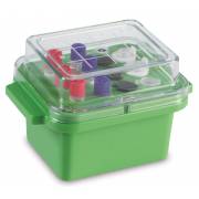 True North Green Mini Cooler 0 Degrees C - Clear Lid - 12 x 0.5-2.0 mL