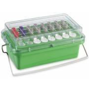 True North Green Mini Cooler 0 Degrees C - Clear Lid - 32 x 0.5-2.0 mL