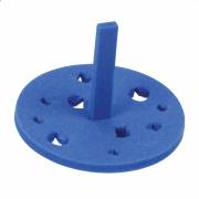 Floating Foam Tube Rack for 0.2/0.5/1.5-2.0mL Tubes 18-Well - Blue Color - Round Shape