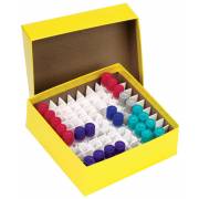 Cardboard Cryogenic Vial Yellow Color Box & Lid