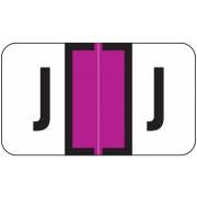 Jeter 2800 Match JEAM Series Alpha Roll Labels - Letter J - Purple