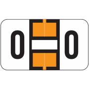 Jeter 2800 Match JEAM Series Alpha Roll Labels - Letter O - Orange and White