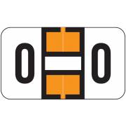 Jeter 2800 Match JEAM Series Alpha Roll Labels - Letter O - Orange and White