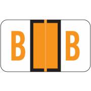 Jeter Tab 5100 Match JRAM Series Alpha Roll Labels - Letter B - Light Orange