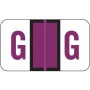 Jeter Tab 5100 Match JRAM Series Alpha Roll Labels - Letter G - Purple