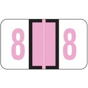 Jeter 6100/Tab Match JRNM Series Numeric Roll Labels - Number 8 - Lavender