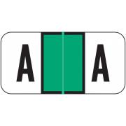 Jeter 2900 Match JSAM Series Alpha Roll Labels - Letter A - Light Green