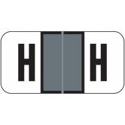 Jeter 2900 Match JSAM Series Alpha Roll Labels - Letter H - Gray