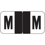 Jeter 2900 Match JSAM Series Alpha Roll Labels - Letter M - Black