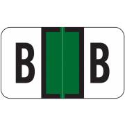 Jeter 5800 Match JT3R Series Alpha Sheet Labels - Letter B - Dark Green