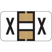 Jeter 5800 Match JT3R Series Alpha Sheet Labels - Letter X - Tan and White