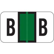 Jeter 7200 Match JTAM Series Alpha Roll Labels - Letter B - Dark Green