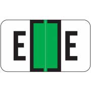 Jeter 7200 Match JTAM Series Alpha Roll Labels - Letter E - Light Green