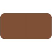 Jeter 9500 Match JTLM Series Solid Color Roll Labels - Brown