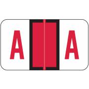 Jeter 5190 Match JXAM Series Alpha Roll Labels - Letter A - Red