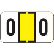 Jeter 5190 Match JXAM Series Alpha Roll Labels - Letter O - Yellow