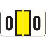 Jeter 5190 Match JXAM Series Alpha Roll Labels - Letter O - Yellow