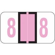 Jeter 6190 Match JXNM Series Numeric Roll Labels - Number 8 - Lilac