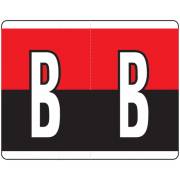 Kardex PSF-139 Match KXAM Series Alpha Roll Labels - Letter B - Red and Black