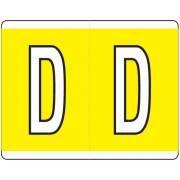 Kardex PSF-139 Match KXAM Series Alpha Roll Labels - Letter D - Yellow