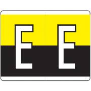 Kardex PSF-139 Match KXAM Series Alpha Roll Labels - Letter E - Yellow and Black