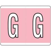 Kardex PSF-139 Match KXAM Series Alpha Roll Labels - Letter G -  Pink