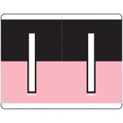 Kardex PSF-139 Match KXAM Series Alpha Roll Labels - Letter I - Black and Pink