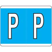 Kardex PSF-139 Match KXAM Series Alpha Roll Labels - Letter P - Blue