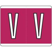 Kardex PSF-139 Match KXAM Series Alpha Roll Labels - Letter V - Purple