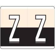 Kardex PSF-139 Match KXAM Series Alpha Roll Labels - Letter Z - Tan and Black